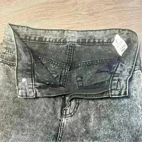 CDRDENIM JEANS MAKERS BLACK ACID WASHED HIGH RISE SKINNY JEANS SIZE  26 - Picture 9 of 16